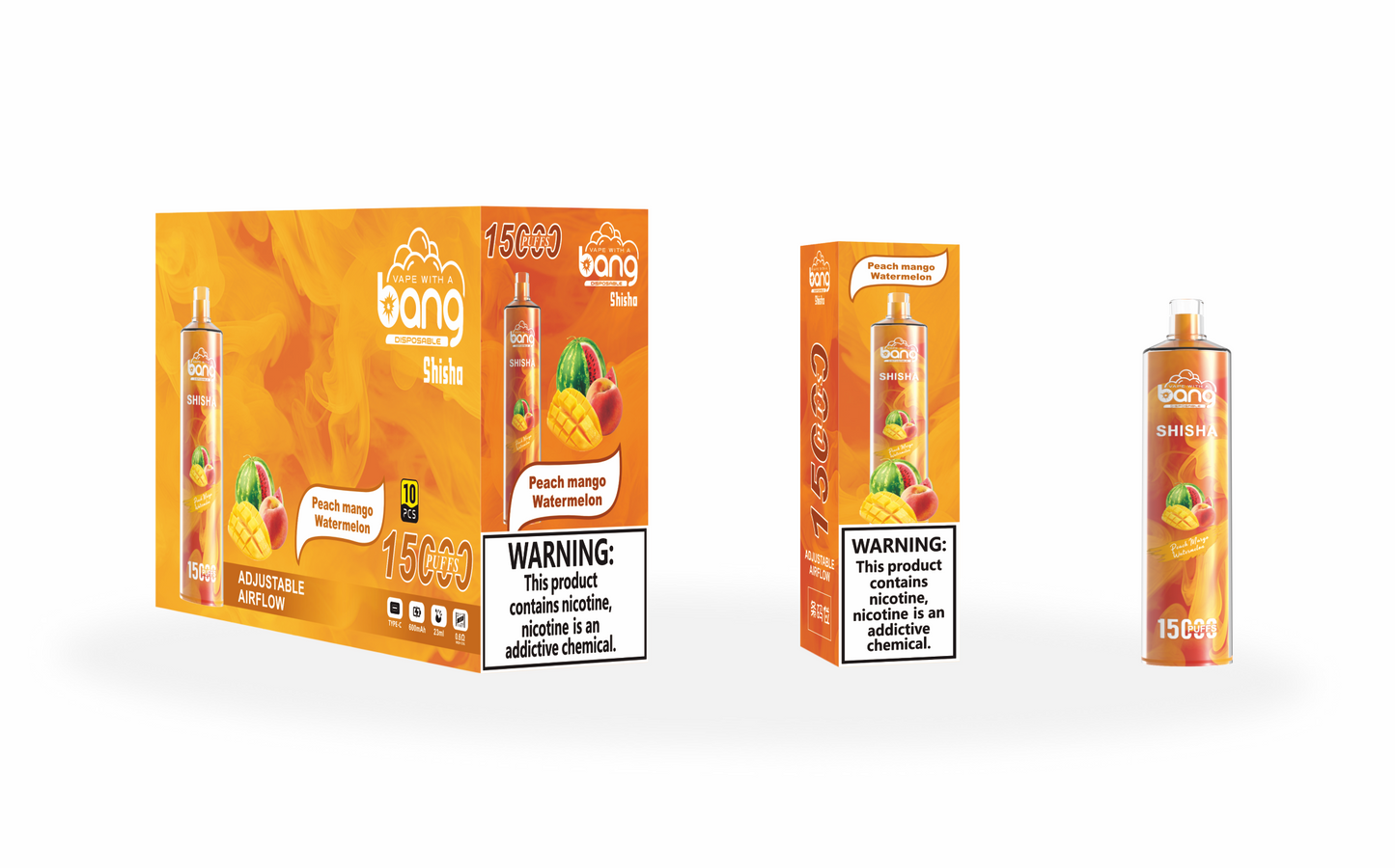 BangKing 12K Puffs Smart Full Screen Turn Ice Wholesale Disposable Vape Puff 12000k Prefilled Pod-850mAh Battery, Multiple Nicotine 12 Flavors