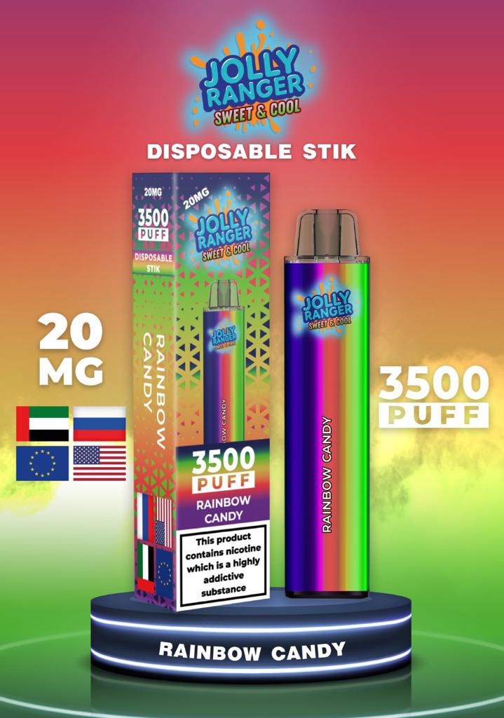Jolly Ranger 3500 Rechargeable Draw- Activated 2ml- SPECIAL OFFER EXP:27/09/23