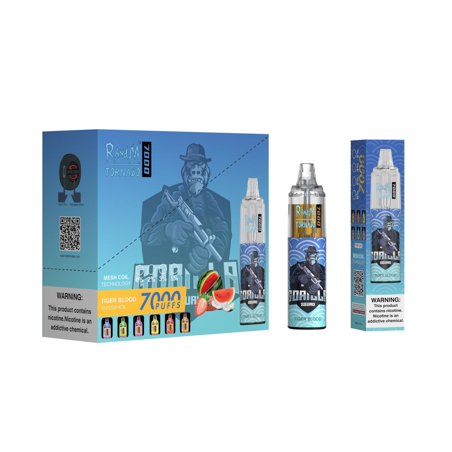 RAndM Tornado 7000 Puffs Disposable Vape Pack Of 10