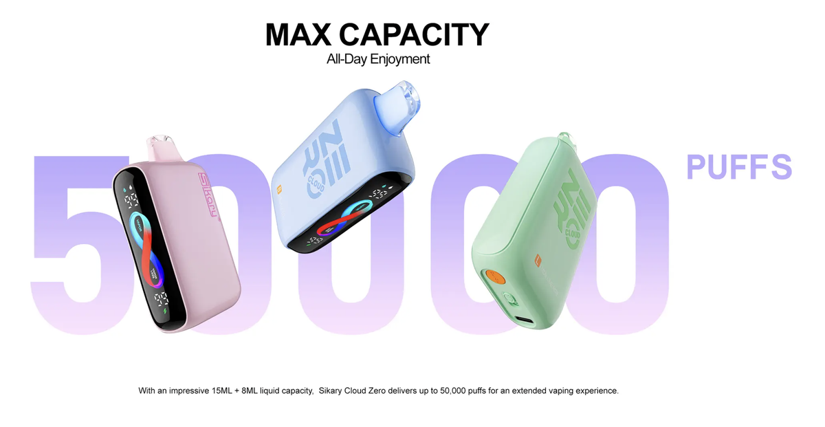 Sikary Cloud Zero 50000 Puffs Smoke-Free Disposable Vape Wholesale