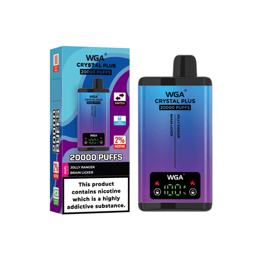 WGA Crystal PLUS SMART double flavor 20000 puff Disposable Vape Wholesale,650 mAh 25 ML  15 Flavors