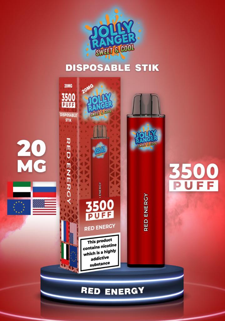 Jolly Ranger 3500 Rechargeable Draw- Activated 2ml- SPECIAL OFFER EXP:27/09/23