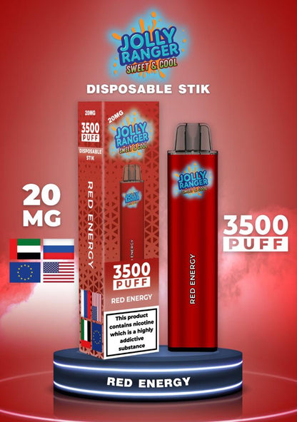 Jolly Ranger 3500 Rechargeable Draw- Activated 2ml- SPECIAL OFFER EXP:27/09/23
