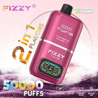 EU Warehouse FIZZY TWINS 50000 Puffs Disposable Vape Wholesale
