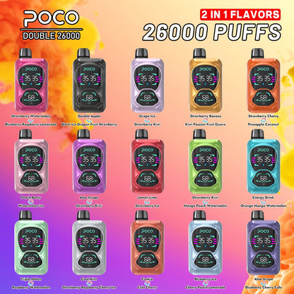 EU Warehouse POCO DOUBLE 26000 Puffs Disposable Vape Wholesale