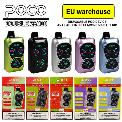 EU Warehouse POCO DOUBLE 26000 Puffs Disposable Vape Wholesale