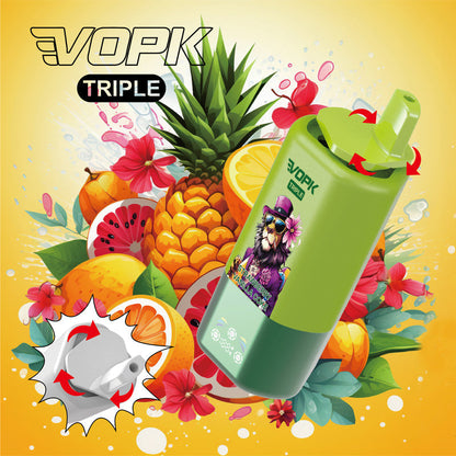 VOPK 3in1 60000 Puffs Vape 60K Disposable Wholesale Vape Pen E Cigarette Prefilled 54ml 650mAh Disposable Vape 12 Flavors  2% 5%