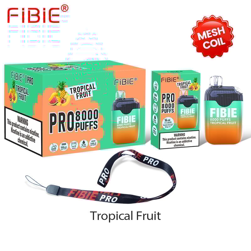 FIBIE  8000 Puffs Disposable Vapor Wands (15 Flavors Collection)