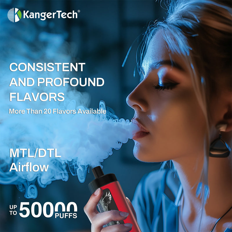 KangerTech SUBOX  50000 Puffs Disposable Vape Wholesale-900mAh Battery, 40ml E-liquid, Multiple Nicotine 18 Flavors