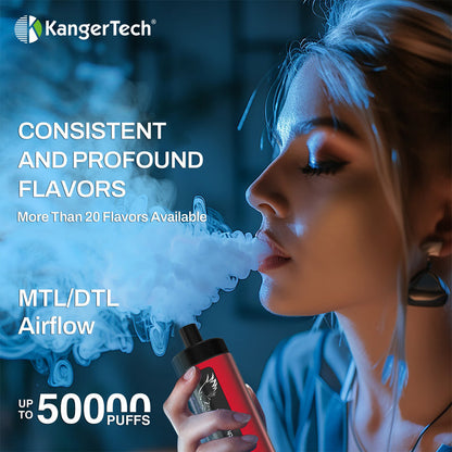 KangerTech SUBOX  50000 Puffs Disposable Vape Wholesale-900mAh Battery, 40ml E-liquid, Multiple Nicotine 18 Flavors