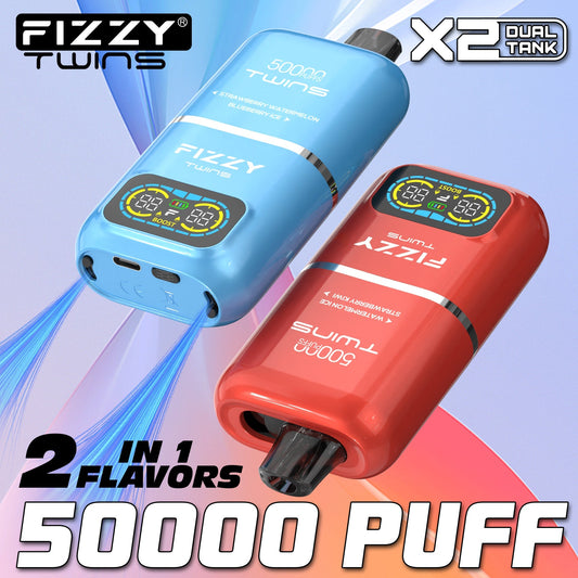 EU Warehouse FIZZY TWINS 50000 Puffs Disposable Vape Wholesale