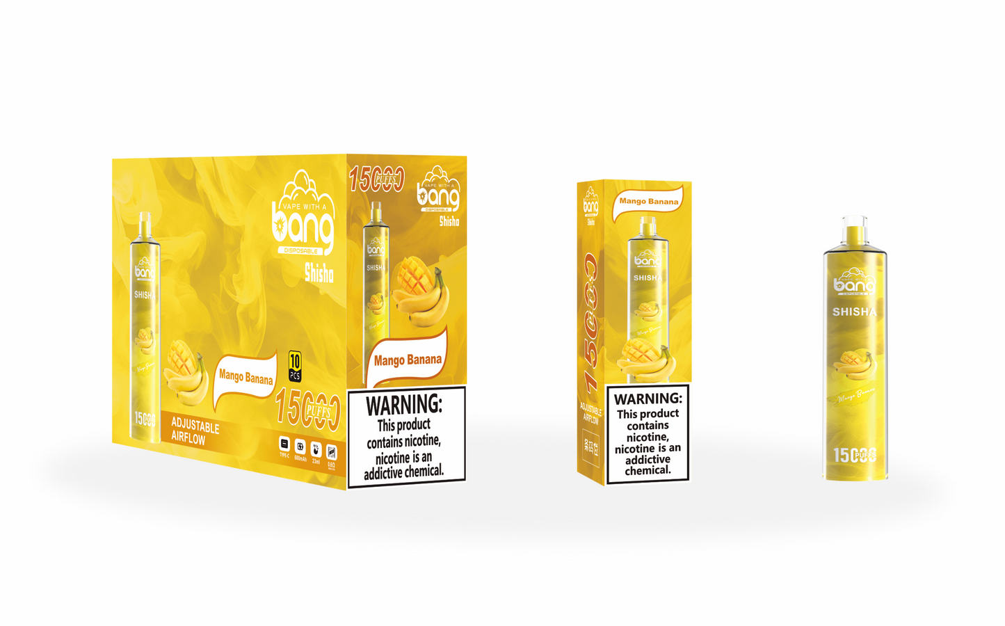 BangKing 12K Puffs Smart Full Screen Turn Ice Wholesale Disposable Vape Puff 12000k Prefilled Pod-850mAh Battery, Multiple Nicotine 12 Flavors