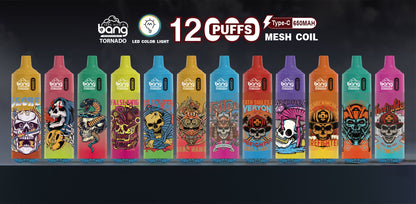 BangKing 12000 Puffs Smart Full Screen Turn Ice 30ML 10ML  850mah Wholesale Disposable Vape Puff 12k Prefilled Pod  22 Flavors