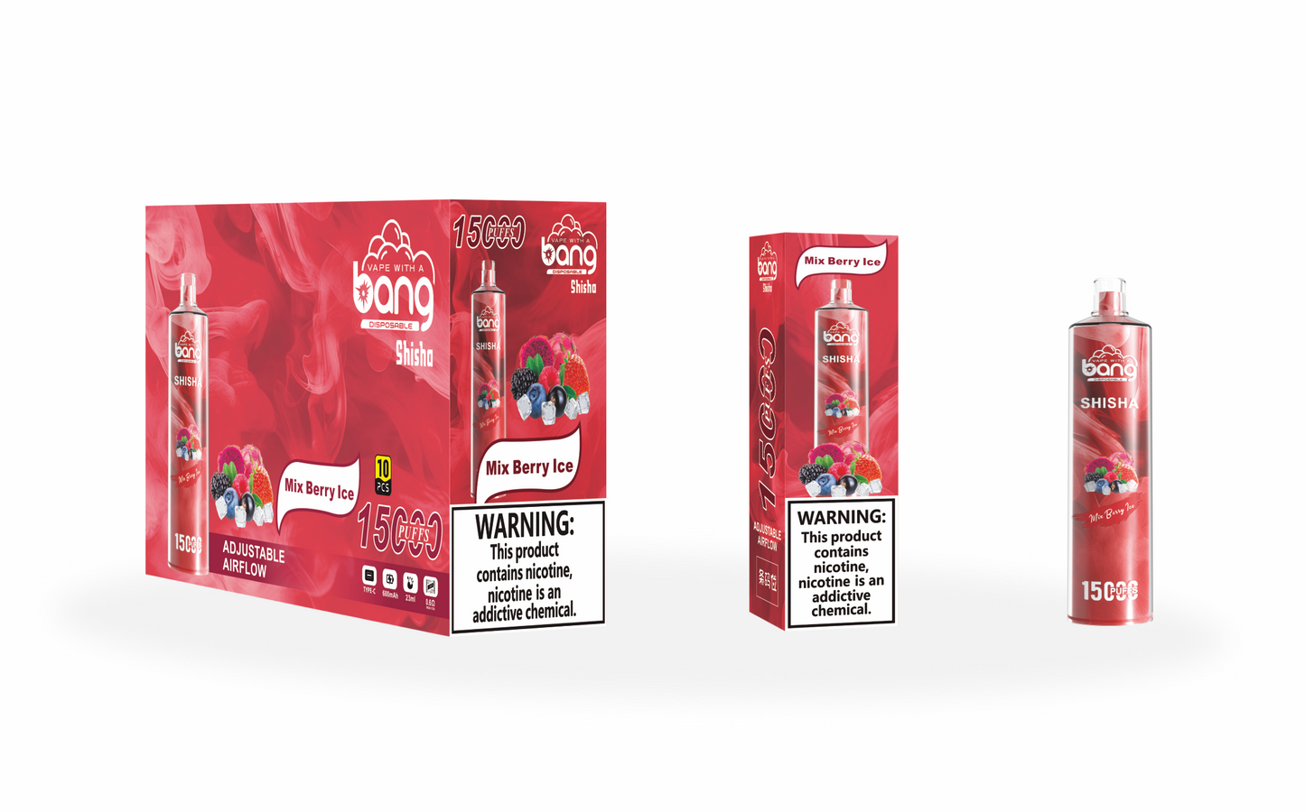 BangKing 12K Puffs Smart Full Screen Turn Ice Wholesale Disposable Vape Puff 12000k Prefilled Pod-850mAh Battery, Multiple Nicotine 12 Flavors