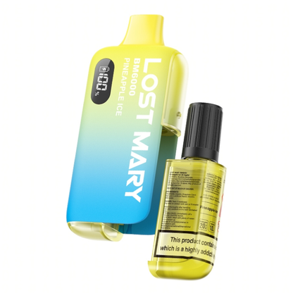 Pack of 5 BM6000 Disposable Vape Kit USB-C 10ml e-liquid capacity 650mAh rechargeable TPD UK