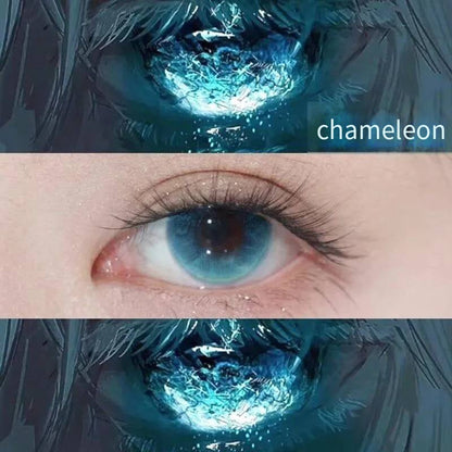 Natural Beauty Chasing Light Cat Eye Popular Green Series Color Contact Lenses Popular Pure Desire Contact Lenses Half-year Disposable Genuine Products Do Not Hurt Eyes