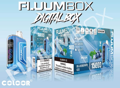 FLUUM BOX 15000 Puffs Disposable Vape Wholesale-650mAh battery, 25ml E-liquid, Multiple Nicotine 12 Flavors