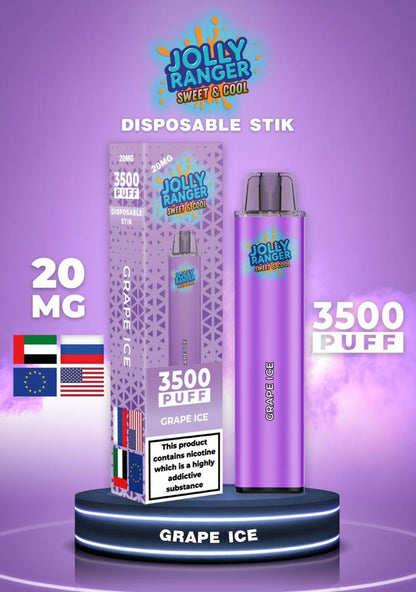 Jolly Ranger 3500 Rechargeable Draw- Activated 2ml- SPECIAL OFFER EXP:27/09/23
