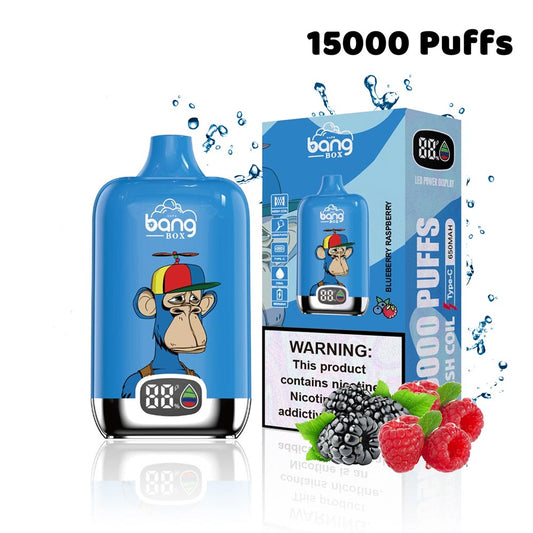Bang King 15000 Puffs Digital Puff Disposable Vaper Rechargeable 0% 2% 5% Wholesale-650mAh Battery, 24ml E-liquid, Multiple Nicotine 12 Flavors