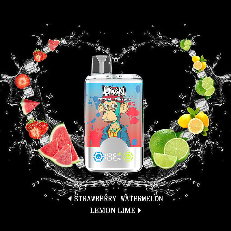 Uwin Twins Crystal 40k Disposable Vape Top Sale-850mAh battery, 30ml E-liquid, Multiple Nicotine 10 Flavors