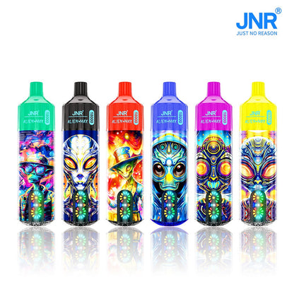 JNR ALIEN MAX 18000 Puffs Disposable E Cigarette Rechargeable Vape -850mAh Battery, 28ml E-liquid, Multiple Nicotine 22 Flavors
