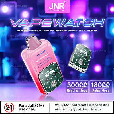 JNR Vape Watch 30000 Puffs Disposable Vape （2%3%5%Nicotine）19ML 850mAh 10 Flavors Available In Sales