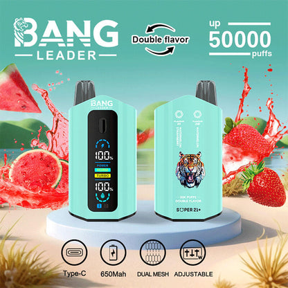Bang Leader 50000 Disposable Vape - 50K Puffs, 36ml E-Liquid Nicotine 36mL 650mAh 12 Flavors