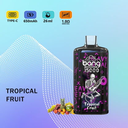 Bang 15000 Puffs Vape 15K Disposable Vape Pen E Cigarette Prefilled 26ml 650m 12 Flavors