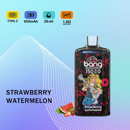 Bang 15000 Puffs Vape 15K Disposable Vape Pen E Cigarette Prefilled 26ml 650m 12 Flavors