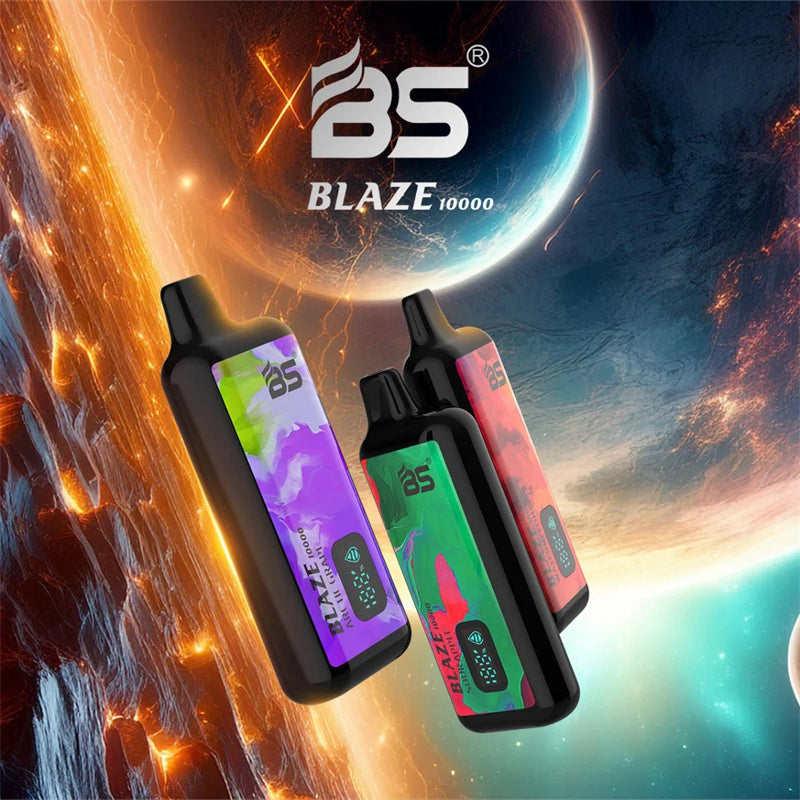 BS Smart Display Screen 1.0 Ohm Mesh Coil 12ml E Liquid Vaporizer Cigarette 10000 Puffs Electronic Cigarette Nic 2% 3% 5%