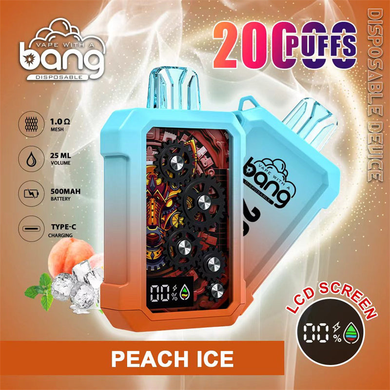 Bang King Double Crystal 20000 Puffs Vape 20K Disposable Vape Pen E Cigarette Prefilled 25ml 650mAh