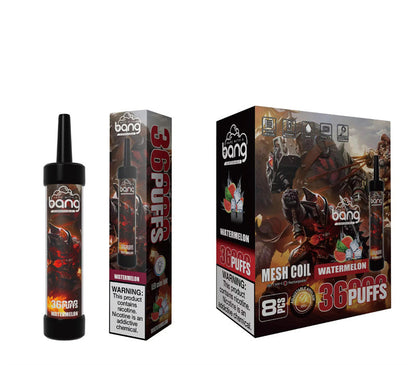 Bang 36000 Puff Dtl Disposable Vapes E Cigarettes Sub Ohm Mesh Coil 40ml 36k Puff-650mAh Battery, 40ml E-liquid, Multiple Nicotine 12 Flavors