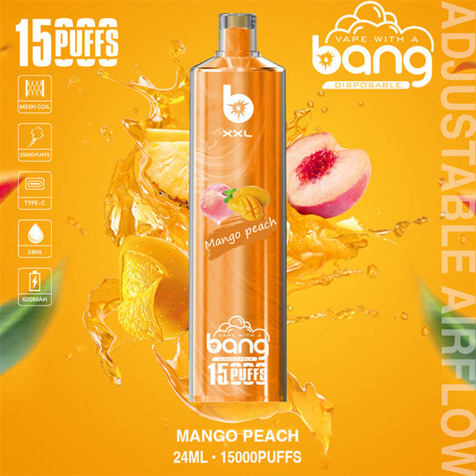 Bang SHISHA 15000 Puffs Disposable Vape – 600mAh Battery, 23ml Capacity, 20 Flavors