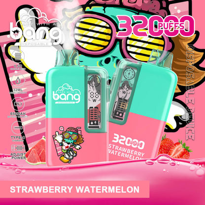 Bang 32000 PUFF Disposable Vape In Sales-850mAh Battery, 36ml E-liquid, Multiple Nicotine 12 Flavors