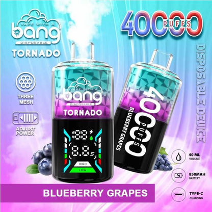 Bang Tornado 40000 Puffs Disposable Vape - 40ml E-Liquid, 850mAh Battery