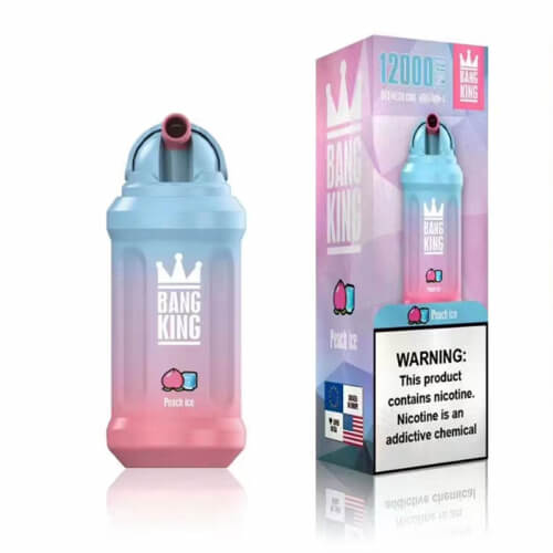 Bang King 12000 Puffs Disposable Vape(0% to 5% Nicotine)- 23ml E-Liquid, 850mAh Battery 20 Flavors