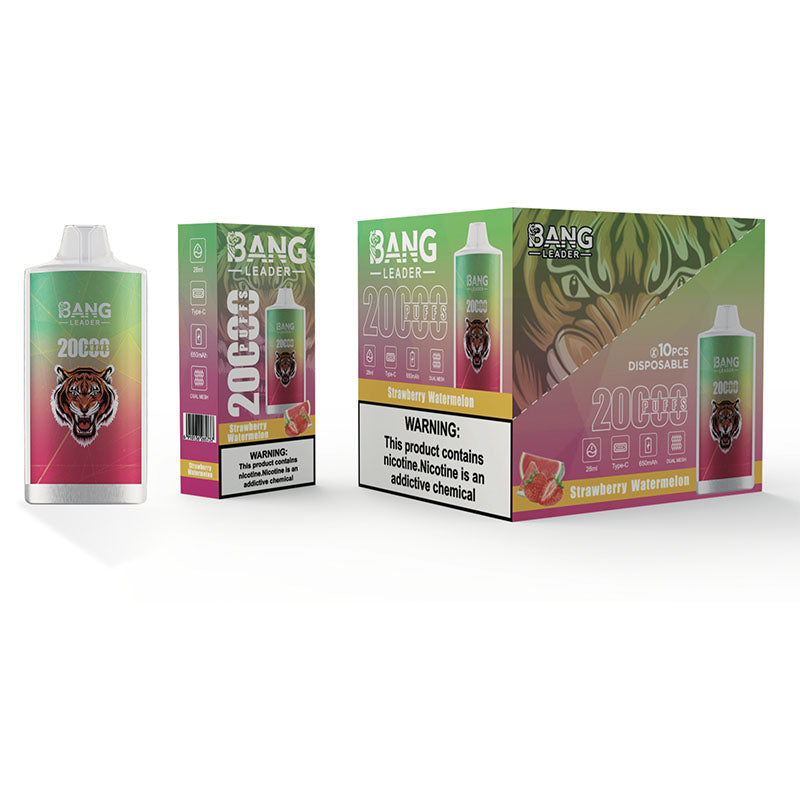 Bang Leader 20000 Puffs Disposable Vape - 28ml E-Liquid, 650mAh Battery,Summer  12 Flavors。
