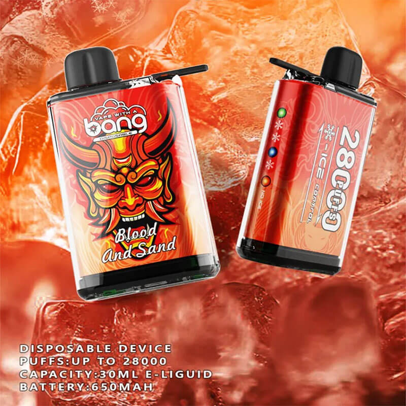 Bang 28000 Puffs Disposable Vape(0%- 5% Nicotine) - 30ml E-Liquid, 650mAh Battery