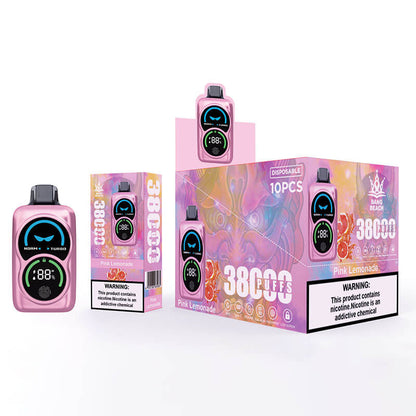 Bang Beach 38000 Puffs Disposable Vape-850mAh Battery, 40ml E-liquid, Multiple Nicotine 12 Flavors
