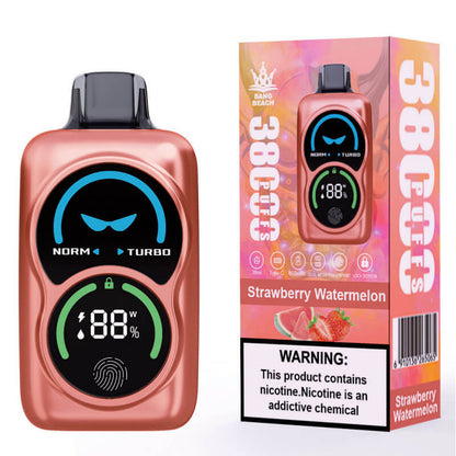 Bang Beach 38000 Puffs Disposable Vape-850mAh Battery, 38ml E-liquid, Multiple Nicotine 12 Flavors