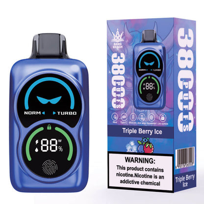 Bang Beach 38000 Puffs Disposable Vape-850mAh Battery, 40ml E-liquid, Multiple Nicotine 12 Flavors