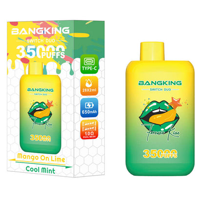 Bang King 35000 Puffs Disposable Vape - 36ml E-Liquid, 650mAh Battery Summer 12 Flavors