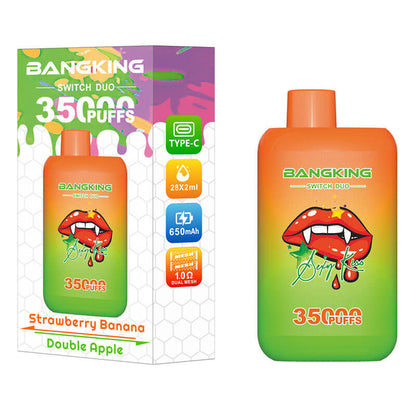 Bang King 35000 Puffs Disposable Vape - 36ml E-Liquid, 650mAh Battery Summer 12 Flavors