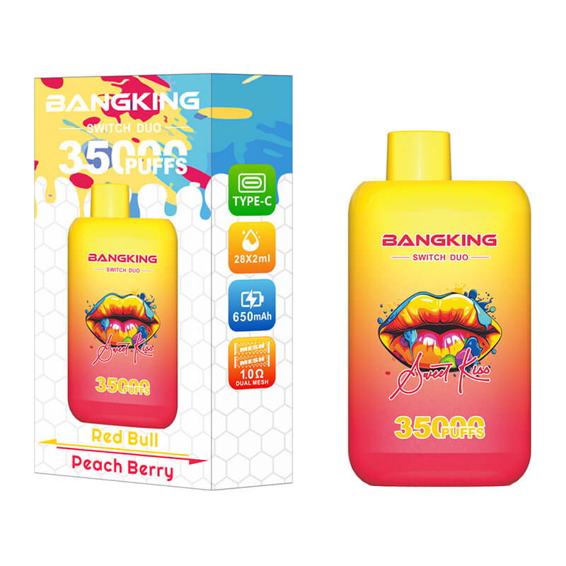 Bang King 35000 Puffs Disposable Vape(0% to 5% Nicotine) - 36ml E-Liquid, 650mAh Battery Summer 12 Flavors