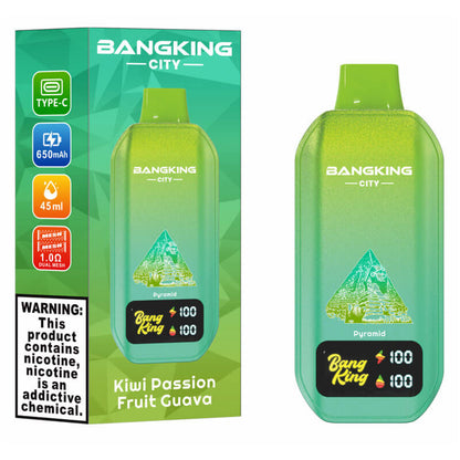 Bang King City 50000 Puffs Disposable Vape  650mAh 45ml 12 Flavors