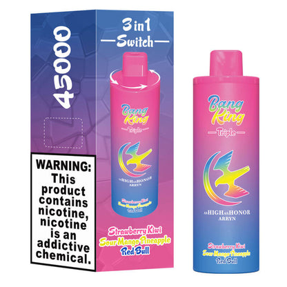 Bang King Triple 45000 Puffs 3 in 1 Disposable Vape 650mAh 15ml 10 Flavors