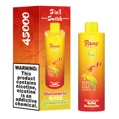 Bang King Triple 45000 Puffs 3 in 1 Disposable Vape 10 Flavors 650mAh