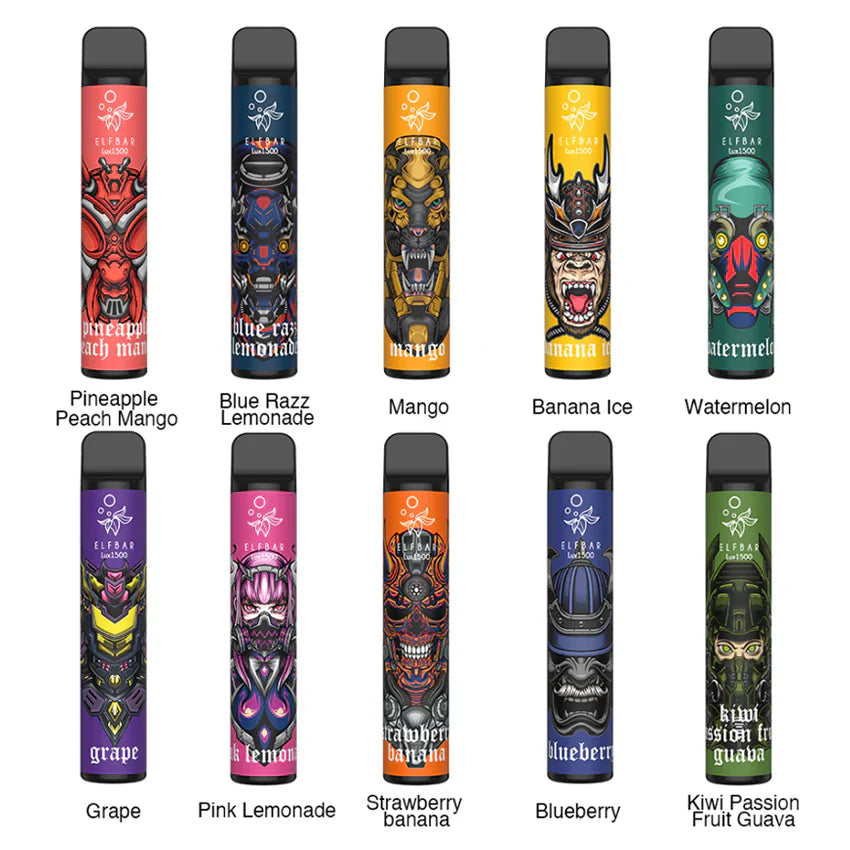 ELF Bar Lux 1500 Puffs Disposable Vape Pod 20mg 2ml