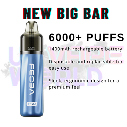 Blue Razz Lemonade Feoba Pro 6000 6K Puff Pod Kit