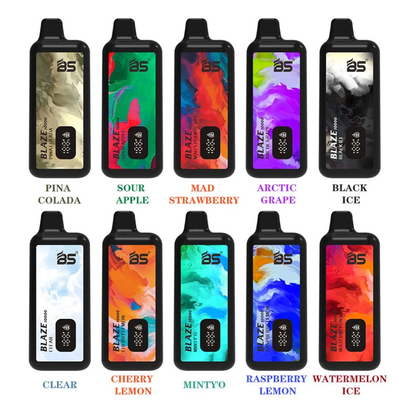 Breze Stiik Blaze Bs 10000 Puffs Disposable E Cigarette Vaper Vape Rechargeable 18ml Puff 10k Ecig